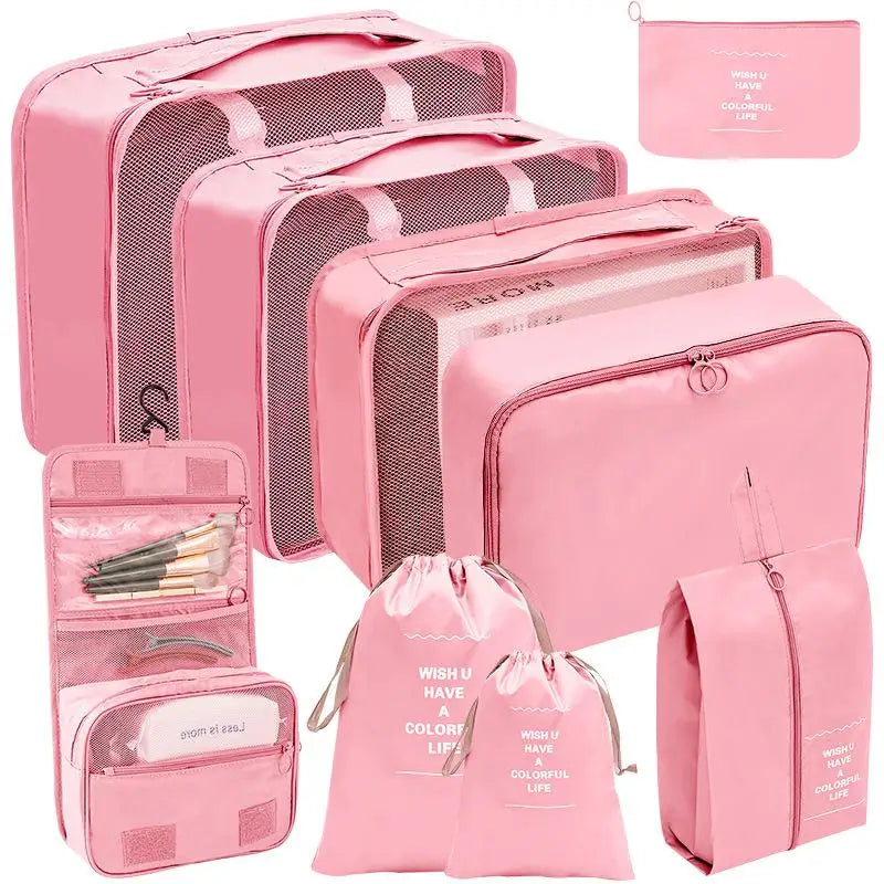 7/8/9/10 Pcs Set Travel Organizer Storage Bags