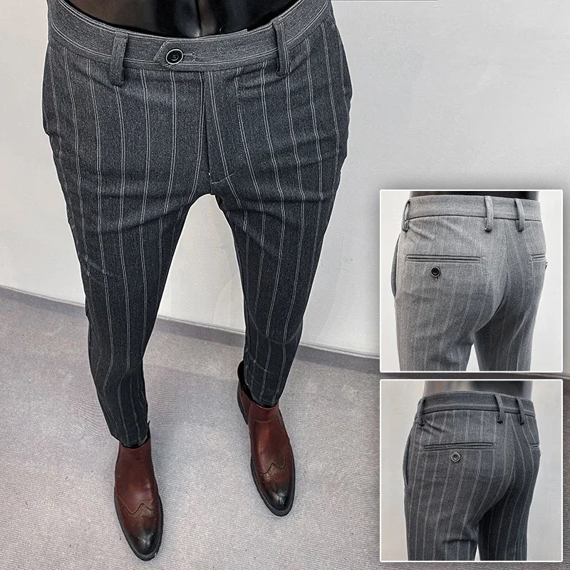 Men Suit Pants Formal Trousers
