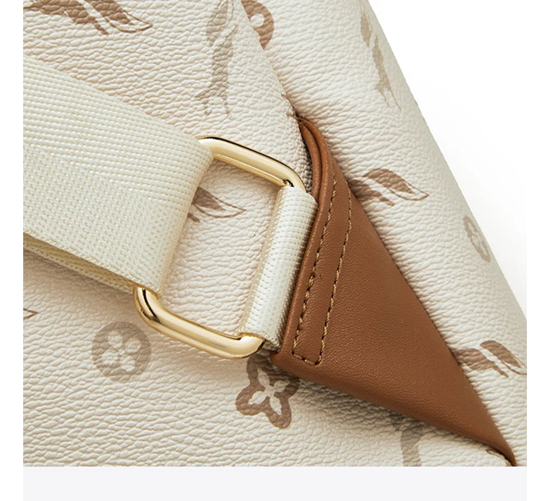 FOXER Women Travel Rucksack Female Casual Monogram Backpack