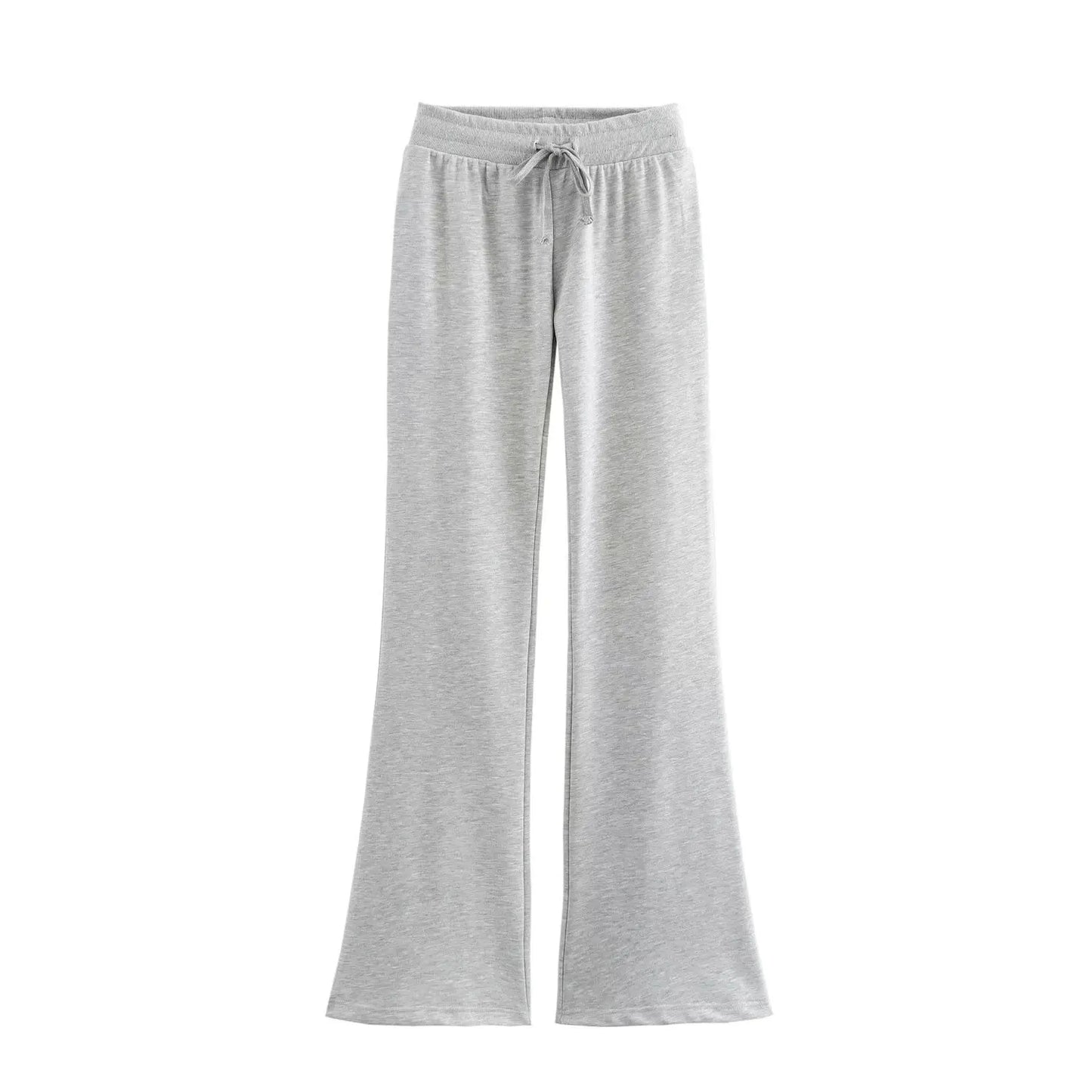 RARA Women's Zip Up Stand Collar Jacket and Drawstring Flared Pants Set Comfortable and Stylish for Everyday Activities