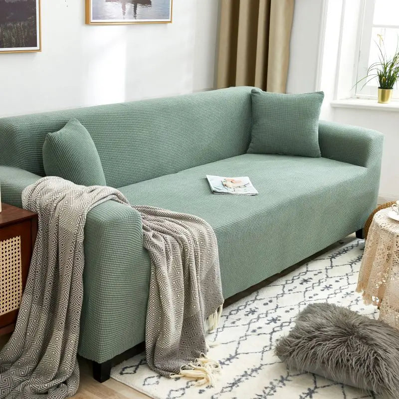 Adjustable Elastic Sofa Cover Armchair Protector Corner L Shape Stretch Slipcovers Couch Cover 1/2/3/4/5 Seater  For Living Room