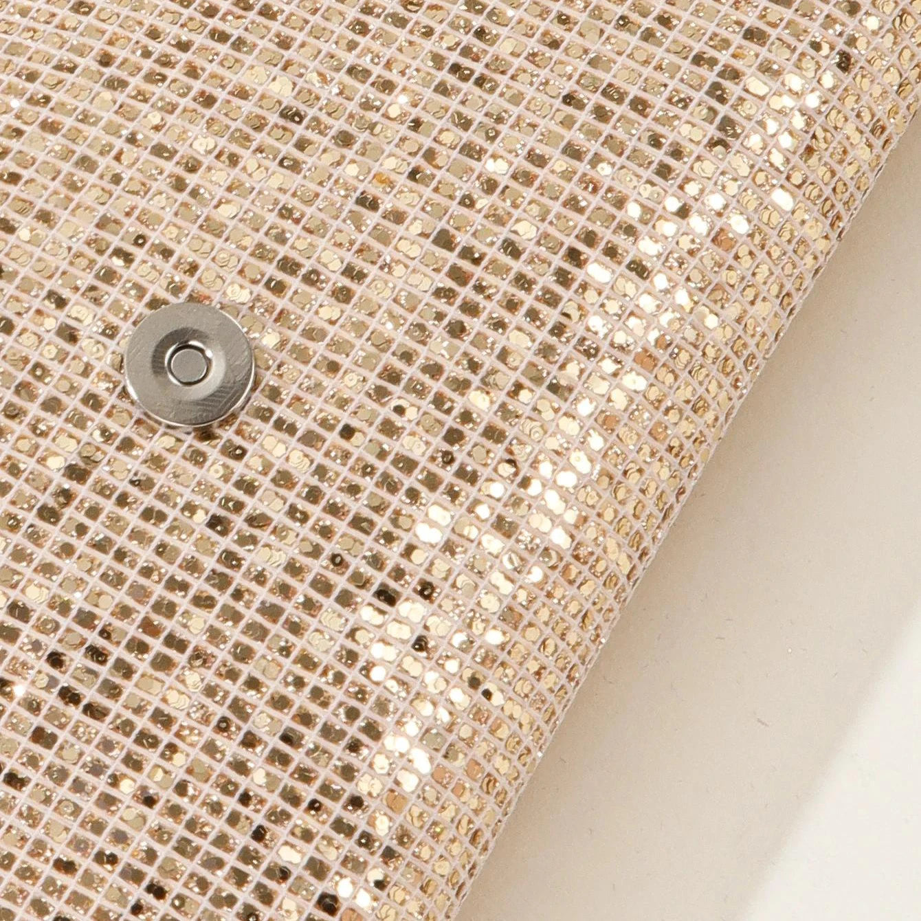 1pc Retro Soft Sequined Leather Sunglasses Case Portable Neutral