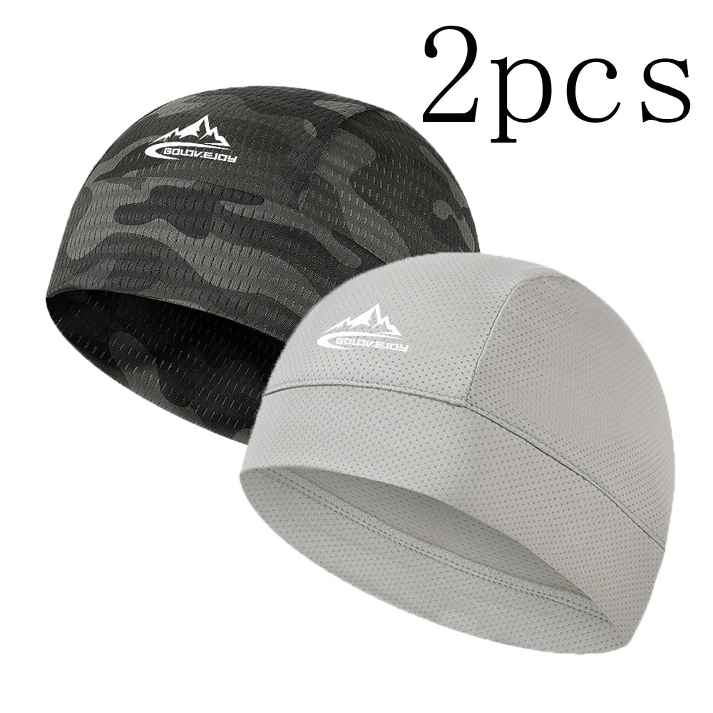 Cooling Skull Cap Helmet Lining Breathable Sweat Wicking Cycling Sports Running Hat Comfortable Outdoor Hiking Cap Quick Dry Cap