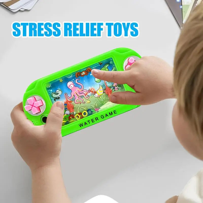 Stress relief toys Water Ring Game  Nostalgic Throwing Ring Toy  Handheld Water Games Toys Birthday for Kids