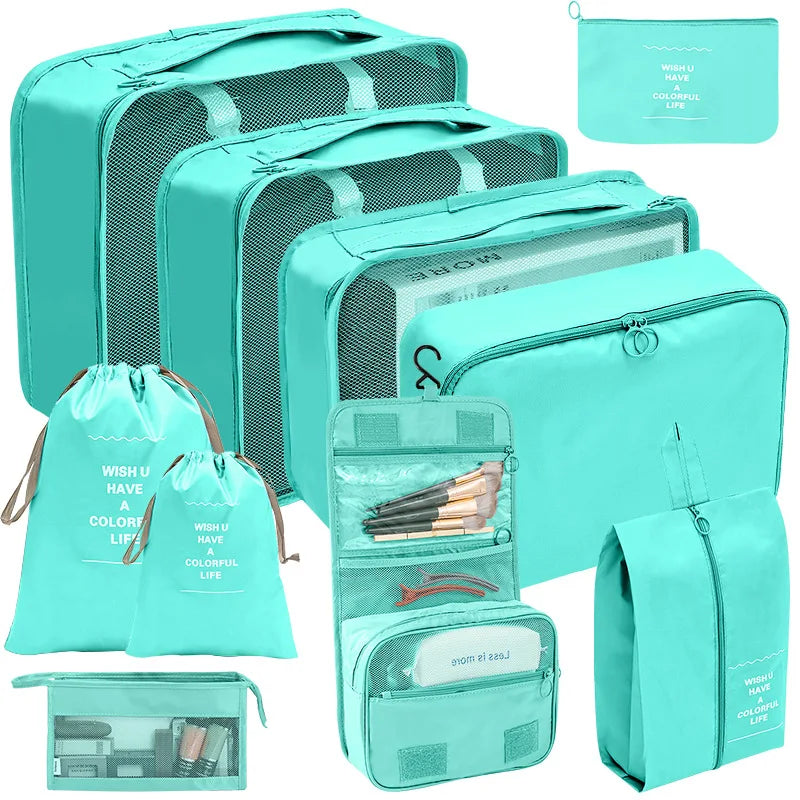 7/8/9/10 Pcs Set Travel Organizer Storage Bags