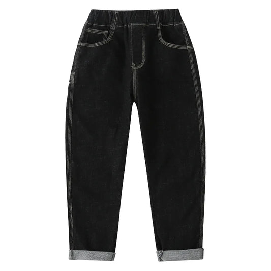 3-14 Years Plain Blue Boy jeans