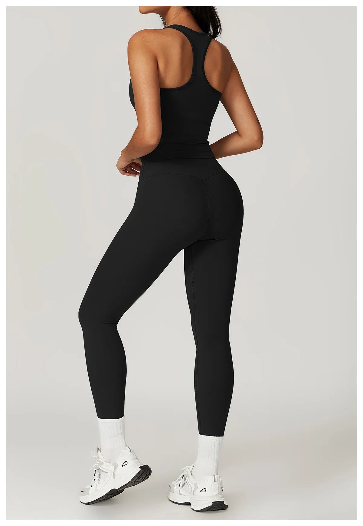 Two Pieces Fitness Yoga Set Women Gym Push Up Running Sportswear Female High Waist Tracksuits Workout Clothers Athletic Wear