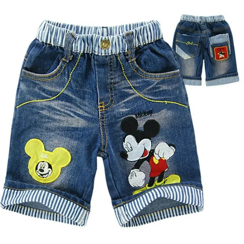 Mickey Mouse Short Sleeve T Shirt+Jeans