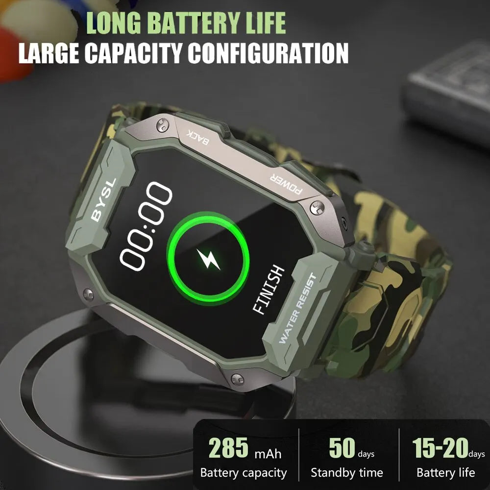 Sport Fitness 5ATM Waterproof  Smart Watch