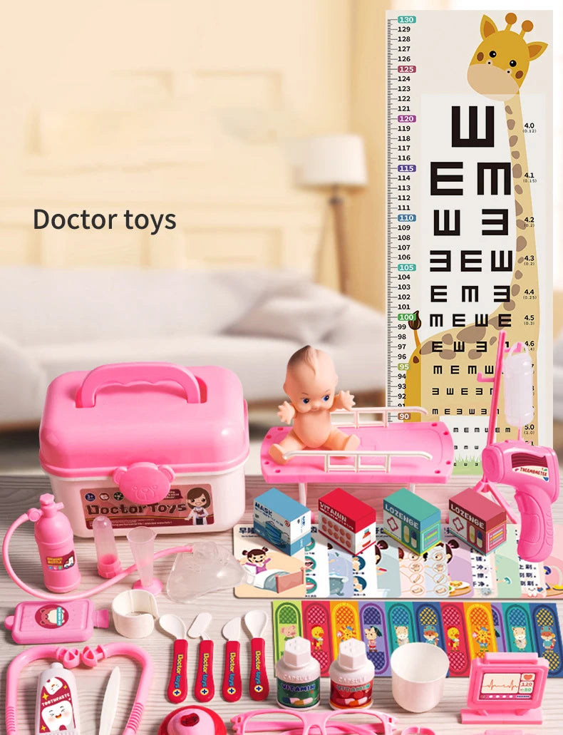 Children Doctor Play Set Simulation Nurse Toy Doctor Accessories for Kids Home Play