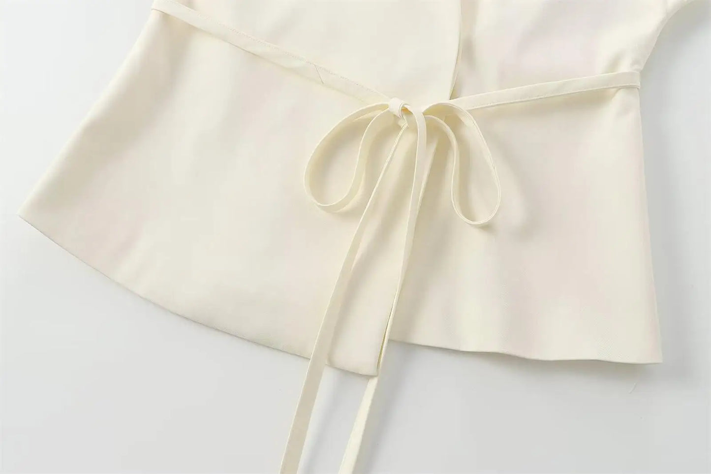 TFMLN Fashion Women's Trouser Suits Sleeveless V-Neck Top With Belt Straight Pants Sets.