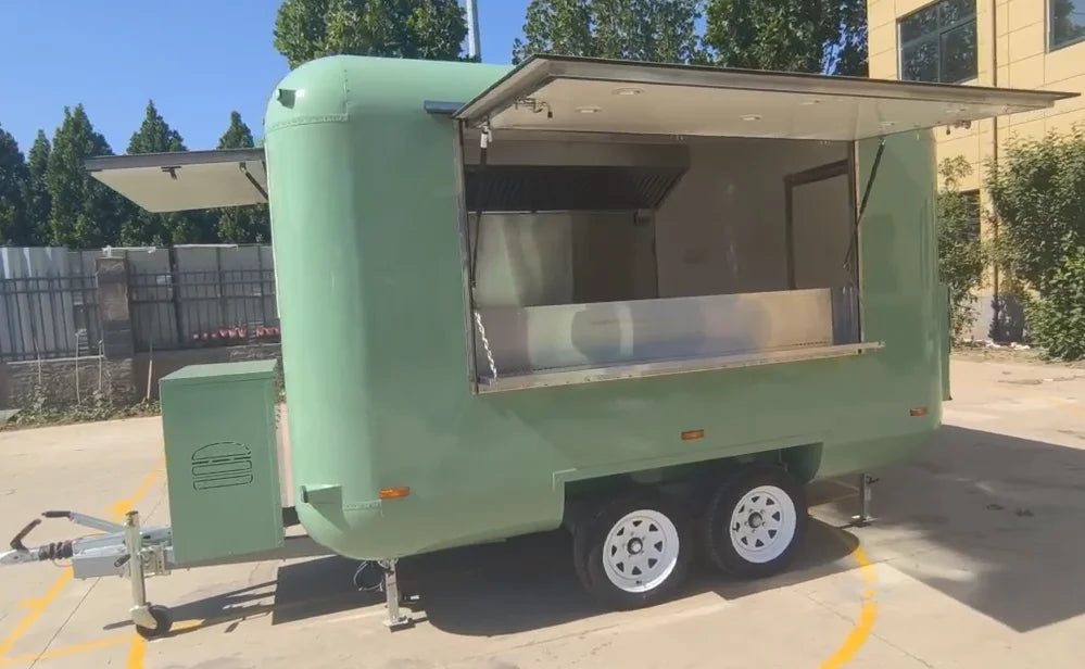 Fully Equipped Fast Food Truck for Sale Mobile BBQ Ice Cream Coffee Cart for Snacks Candy Chips food trailer truck for sale
