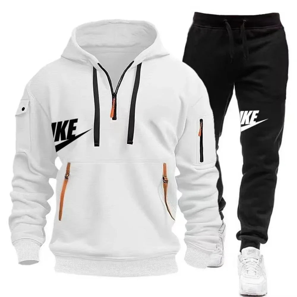 2025 New men's autumn and winter suit zipper hoodie