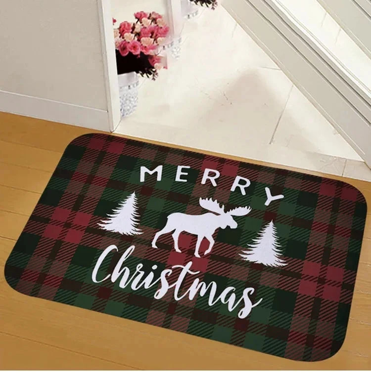 Christmas Door Mat Santa Claus Outdoor Carpet Merry Christmas Decorations Home  Navidad Xmas Ornament New Year 2026 Decoration