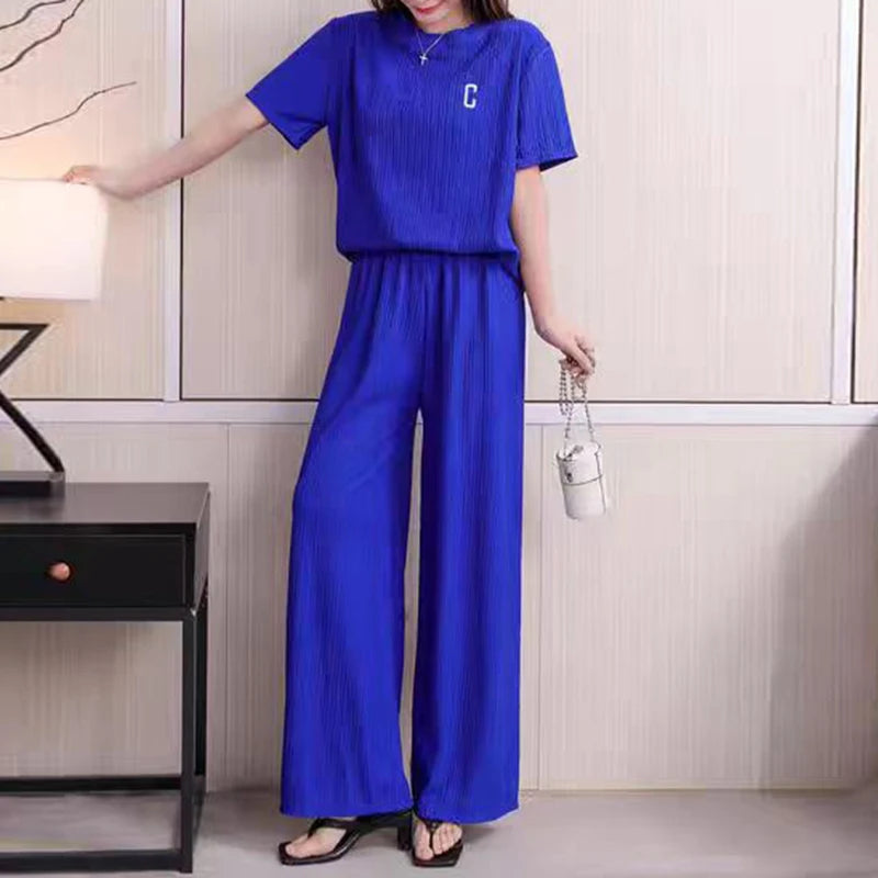 Woman Causal 2 Pieces Pajamas Home Wear Loungewear