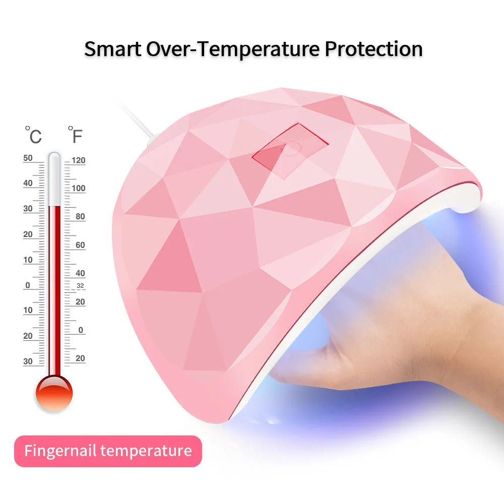 LULA Cabin UV LED Nail Gel Led Lamp for Nails Accessories Professional Material Nail Drying Lamp for All Manicure