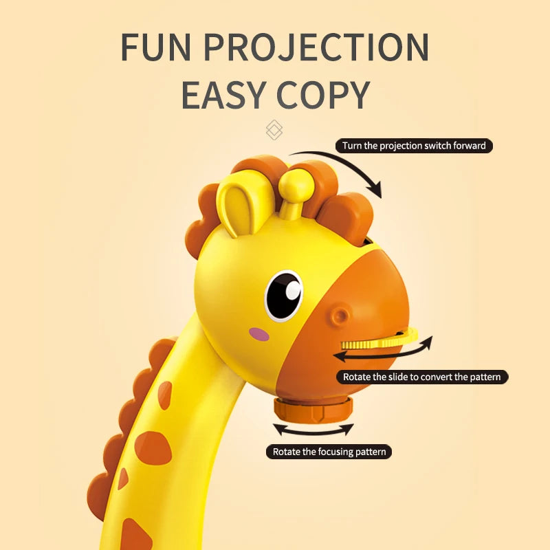 Electric deer projection drawing board multi-functional writing board learning drawing can erase coloring educational toys