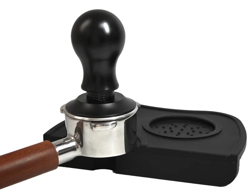 Coffee Tamper 54mm Ripple Base Espresso Tamper Barista Spring Loaded Coffee Tamper with Depth indication Tampers 51mm 53mm 58mm