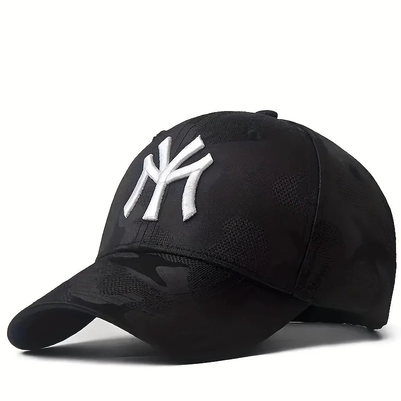 Fashion Letter Embroidery Camouflage Baseball Hats Spring and Autumn Outdoor Adjustable Casual Hats Sunscreen Hat