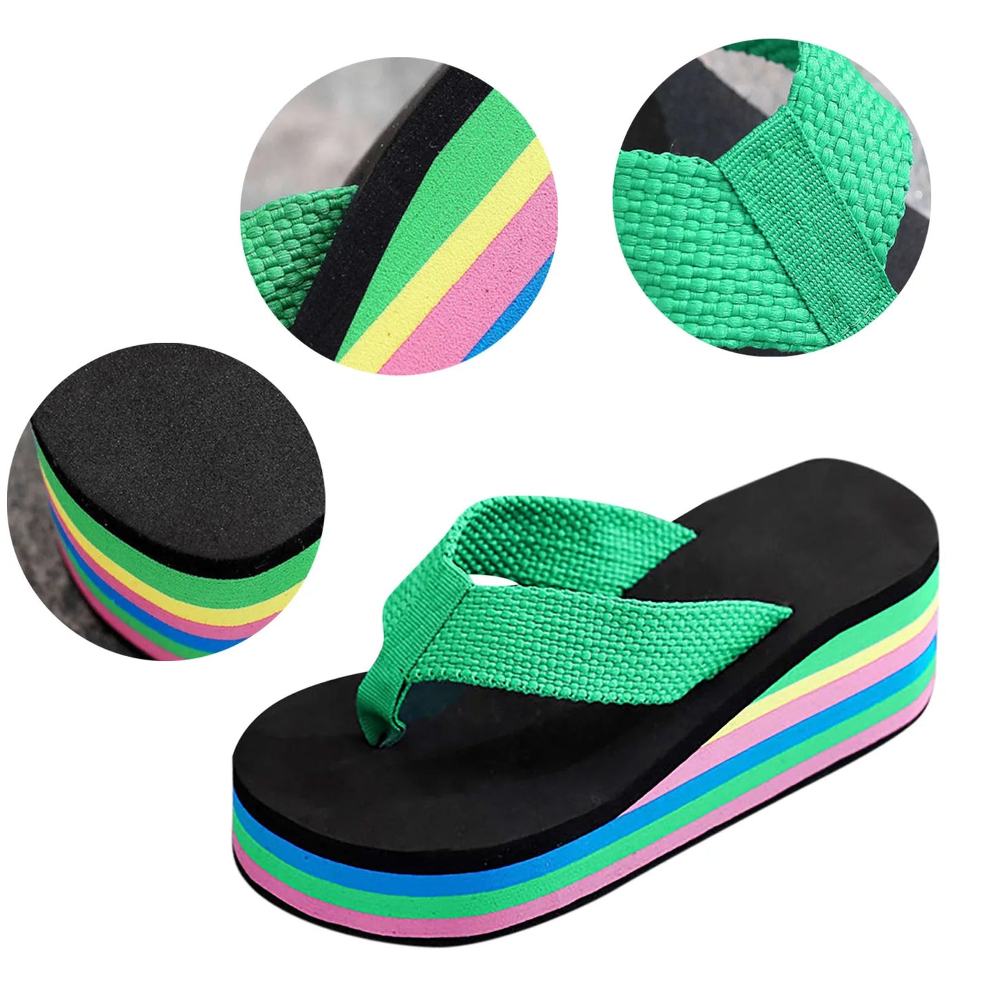 Beach Flip Flops Color Slides 2023 Slippers Women