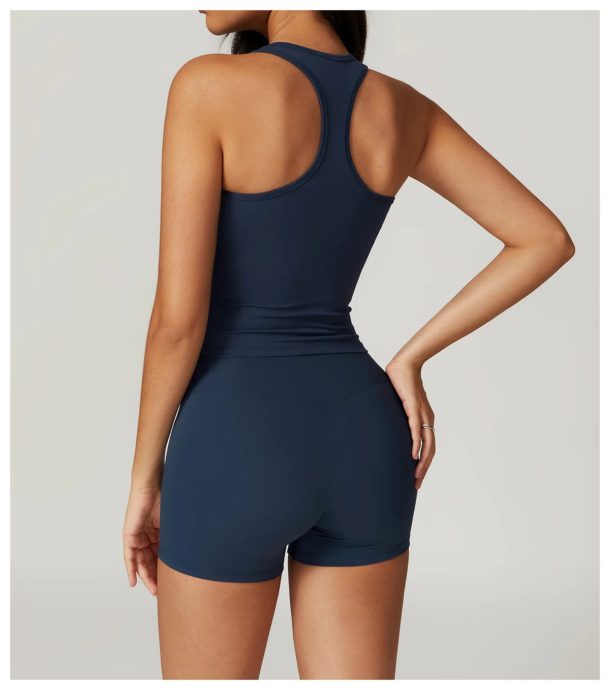 Two Pieces Fitness Yoga Set Women Gym Push Up Running Sportswear Female High Waist Tracksuits Workout Clothers Athletic Wear