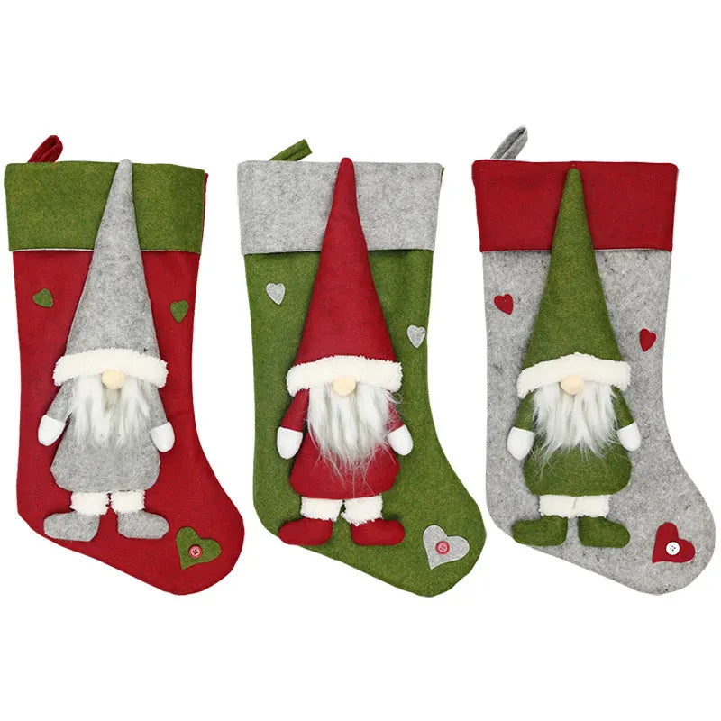 Christmas Stocking Gift Candy Bag Large 2025 New Year Oversize Sock