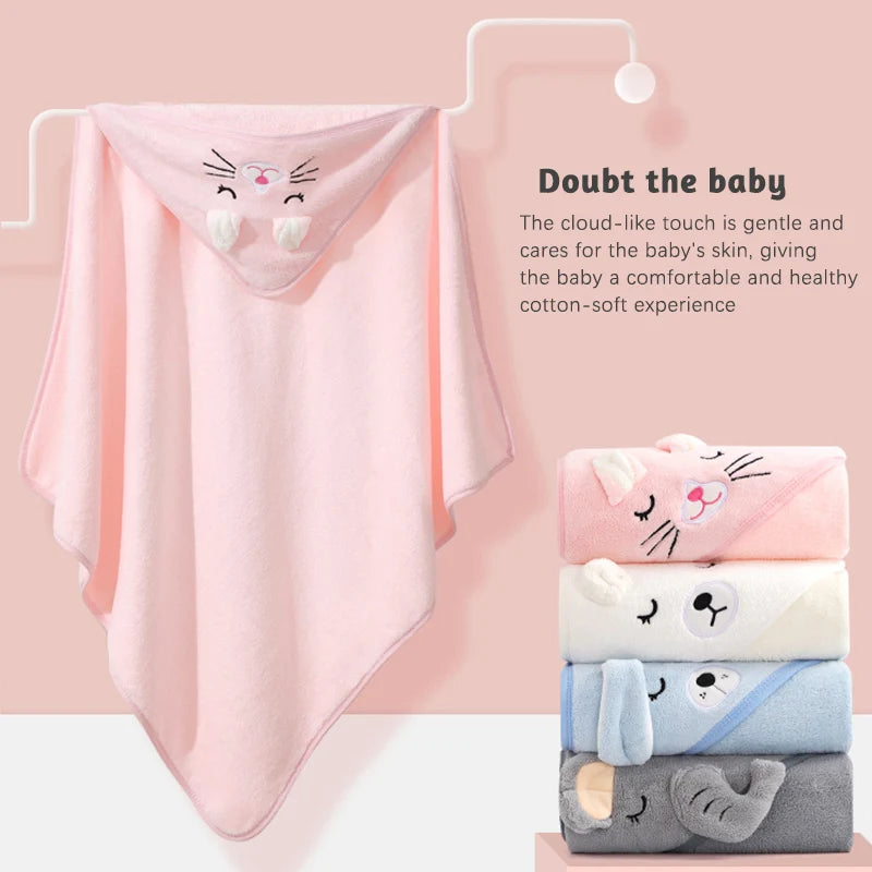 Cartoon Animal Baby Bath Towel