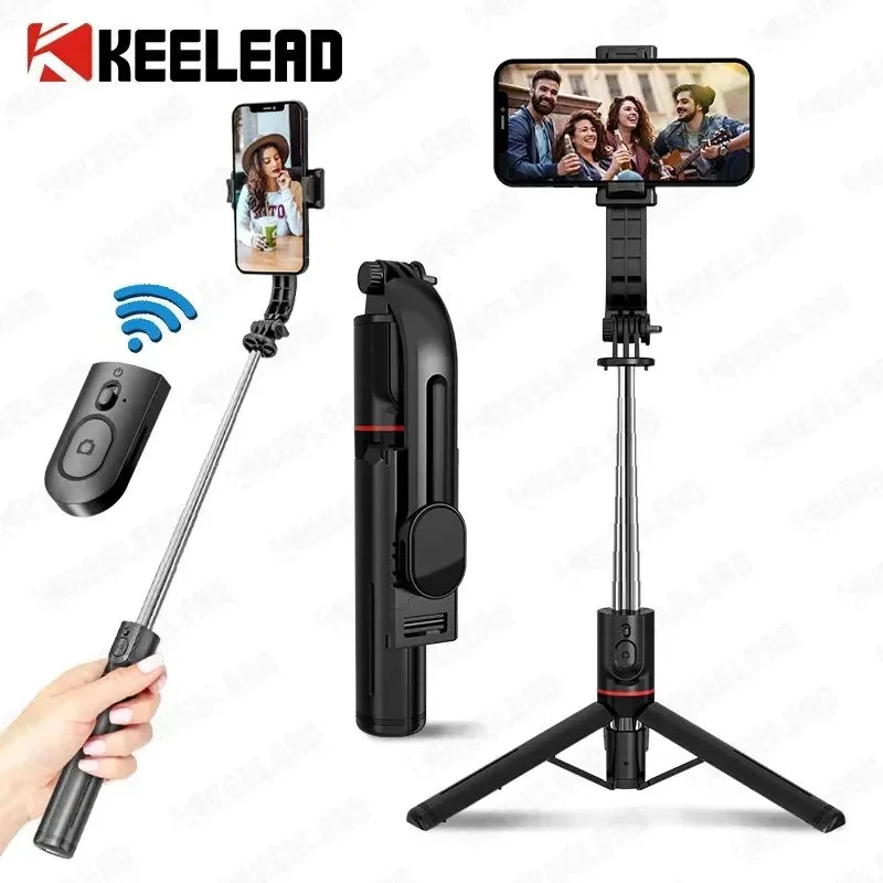Wireless Selfie Stick for Smartphone, 44 Inch Tripod with Bluetooth Remote,