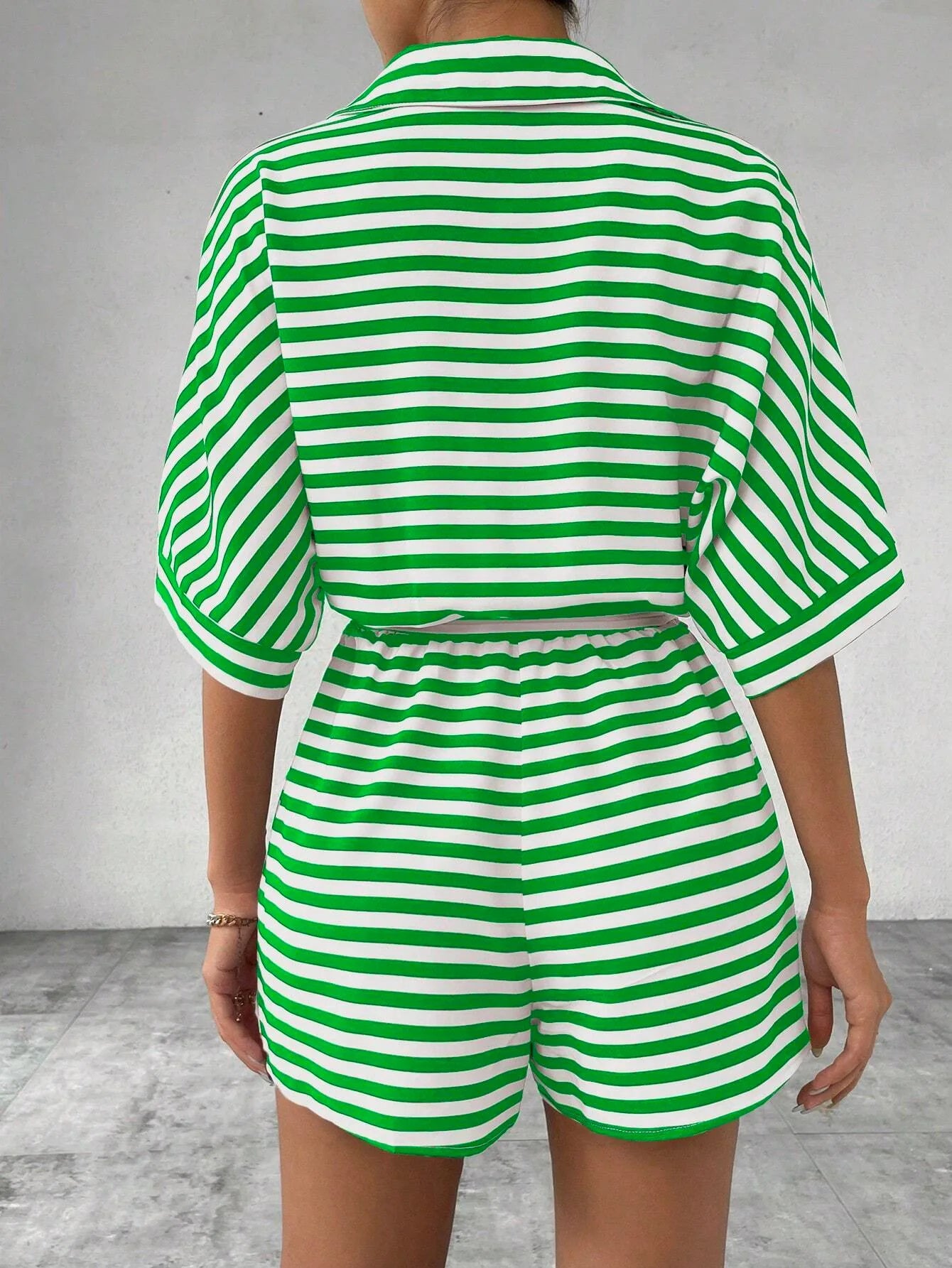 Shirt Top+ Shorts 2-piece Sets Woman