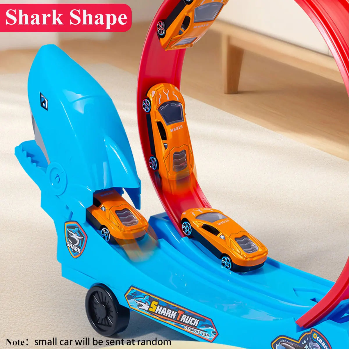 Dinosaur Track Car Sliding Railway Toy Shark  DIY Assembled Rail Kids Play Vehicles Educational Toys For Boys Gift