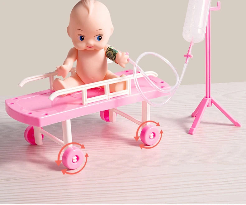Children Doctor Play Set Simulation Nurse Toy Doctor Accessories for Kids Home Play