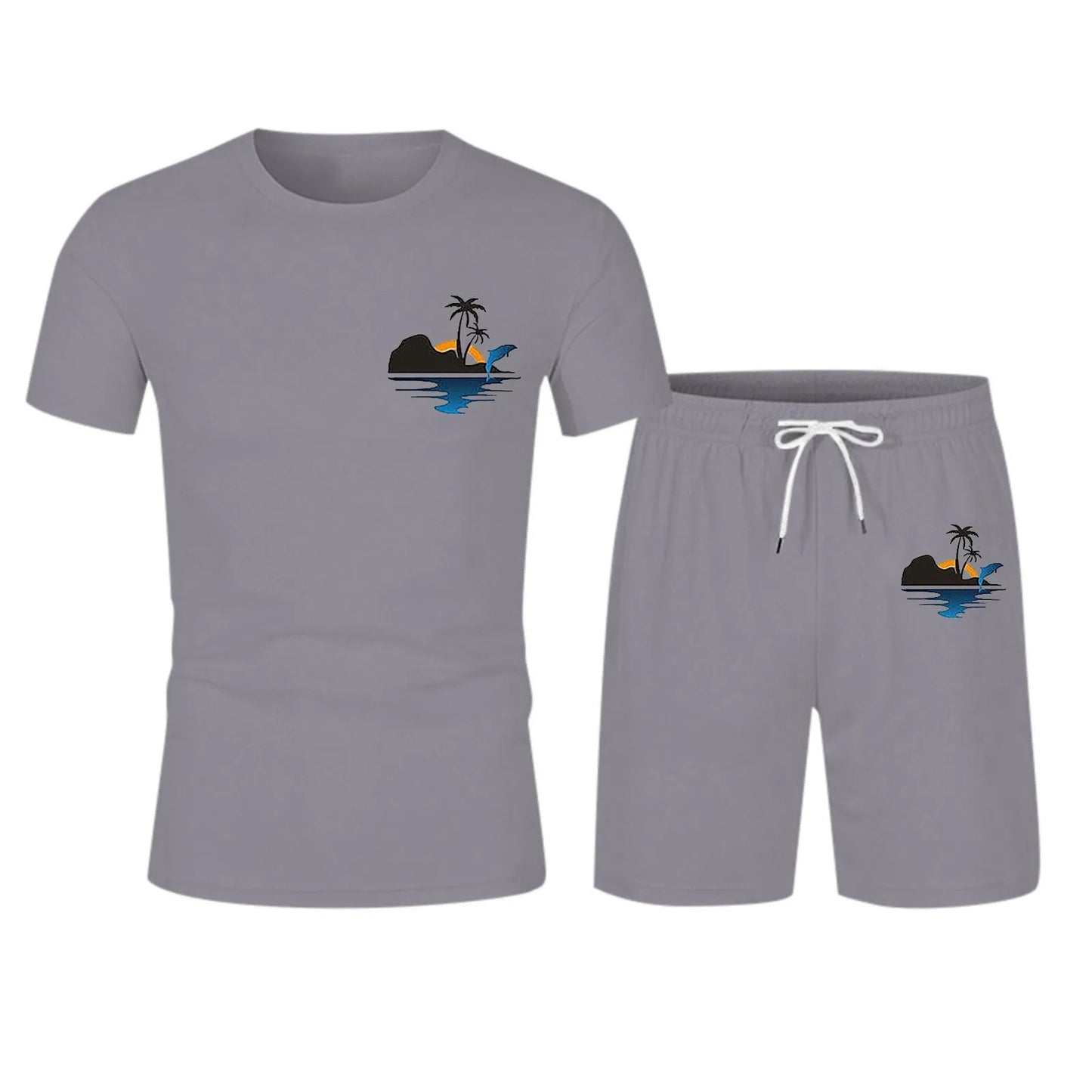 Tracksuit Set Beach Shorts For Men