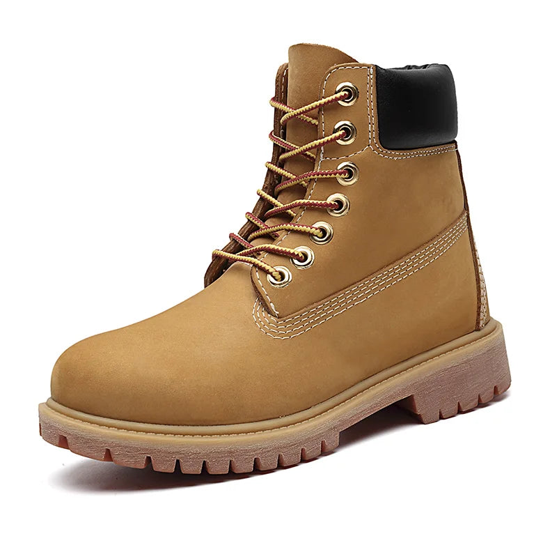 Genuine Leather Men's Winter Spring Ankle Treking Military