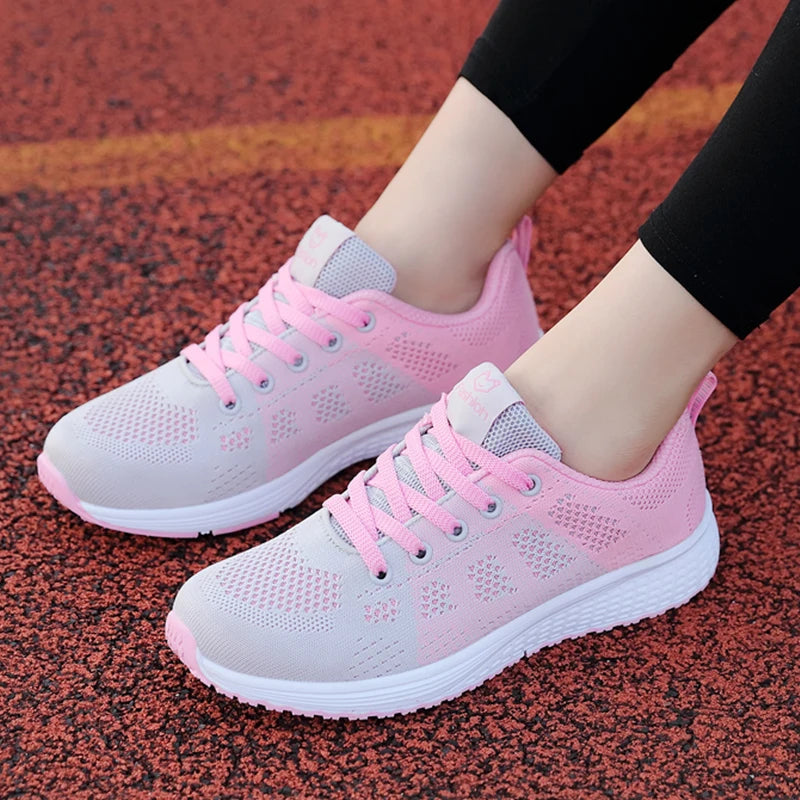 Women's Sneakers Lace Up Fashion Tennis