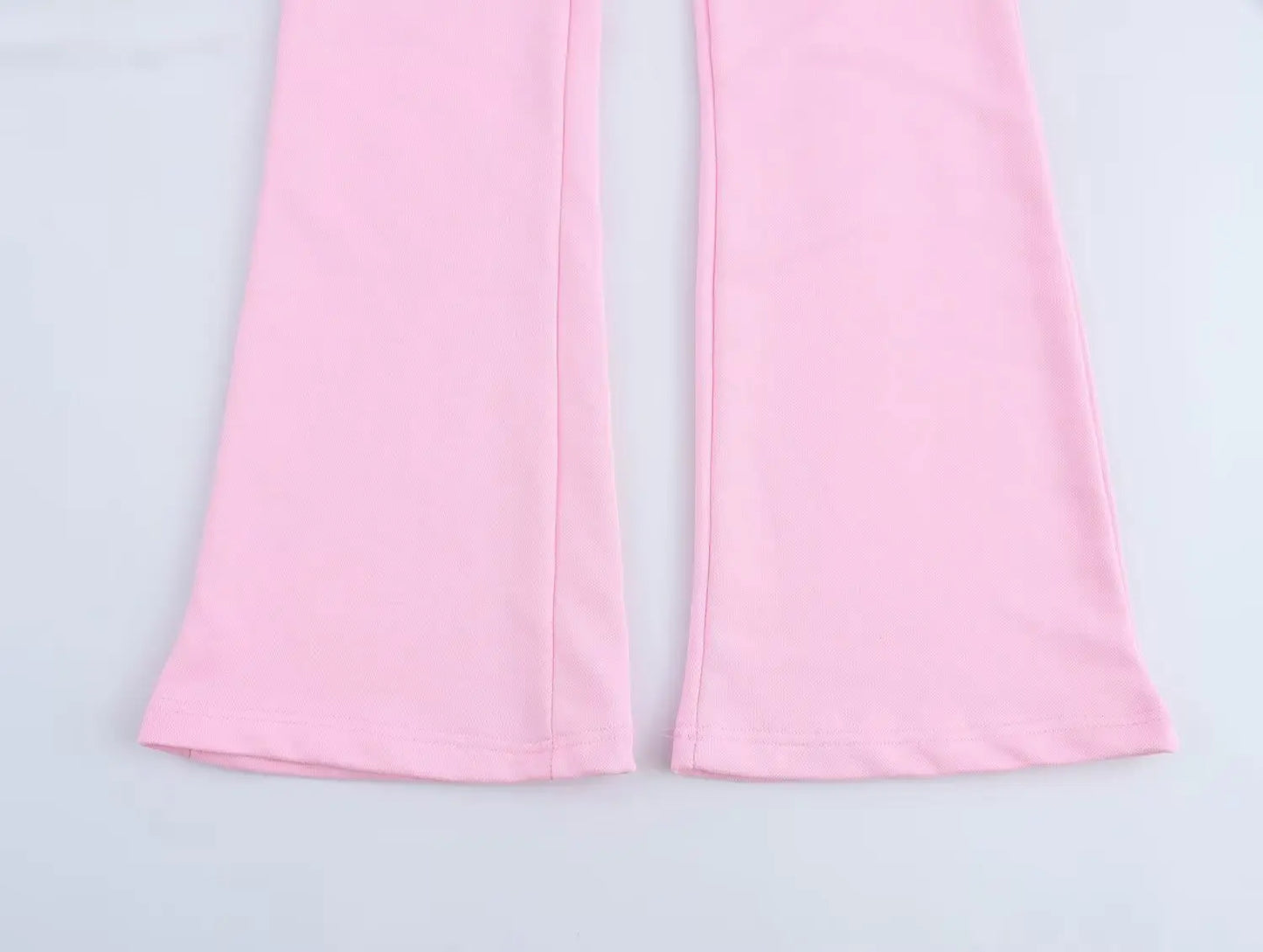 RARA Women's Zip Up Stand Collar Jacket and Drawstring Flared Pants Set Comfortable and Stylish for Everyday Activities