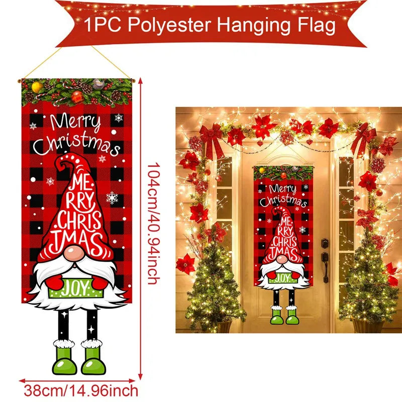 Christmas Hanging Flag Merry Christmas Decoration