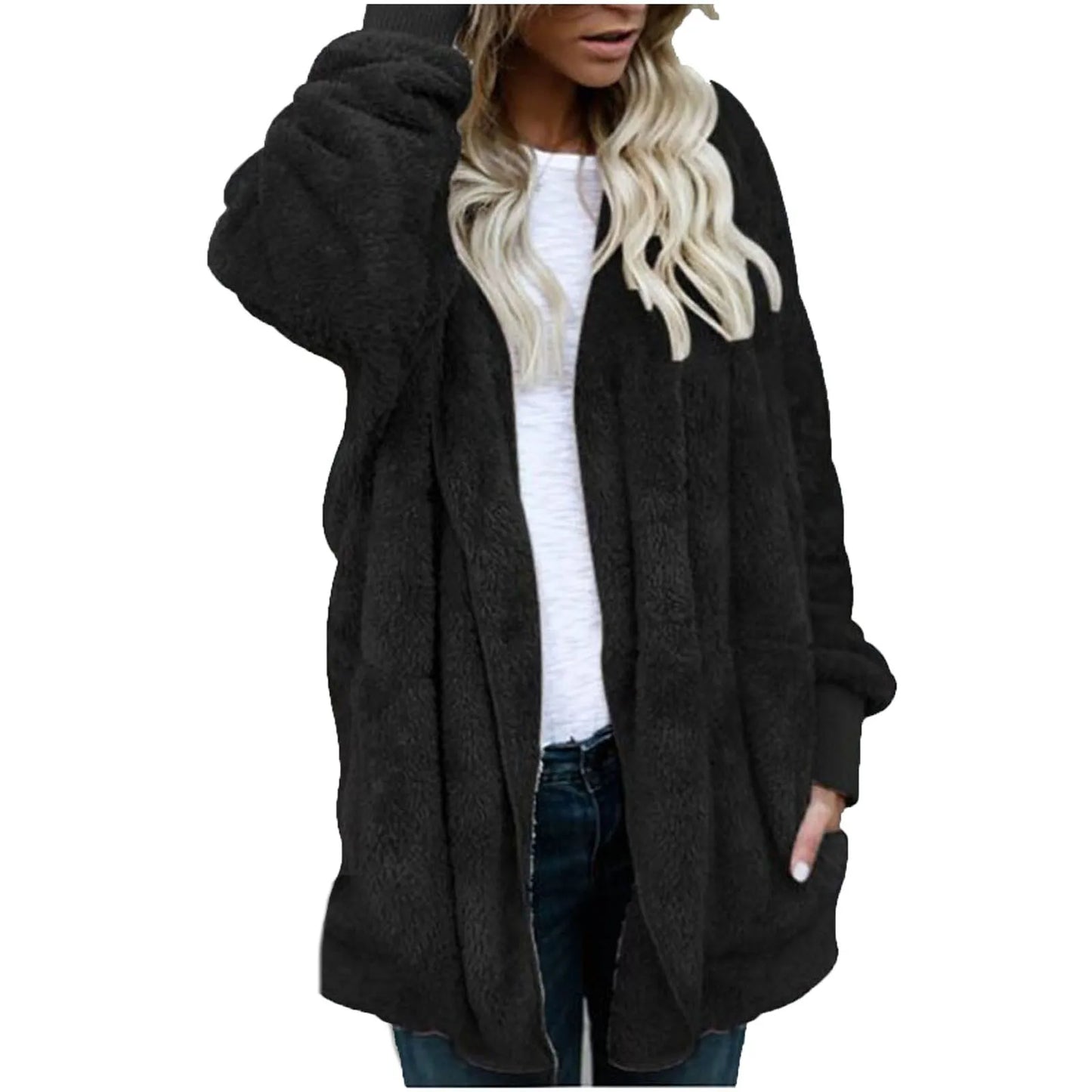 Outwear Ladies Cardigan Coat Double Sided