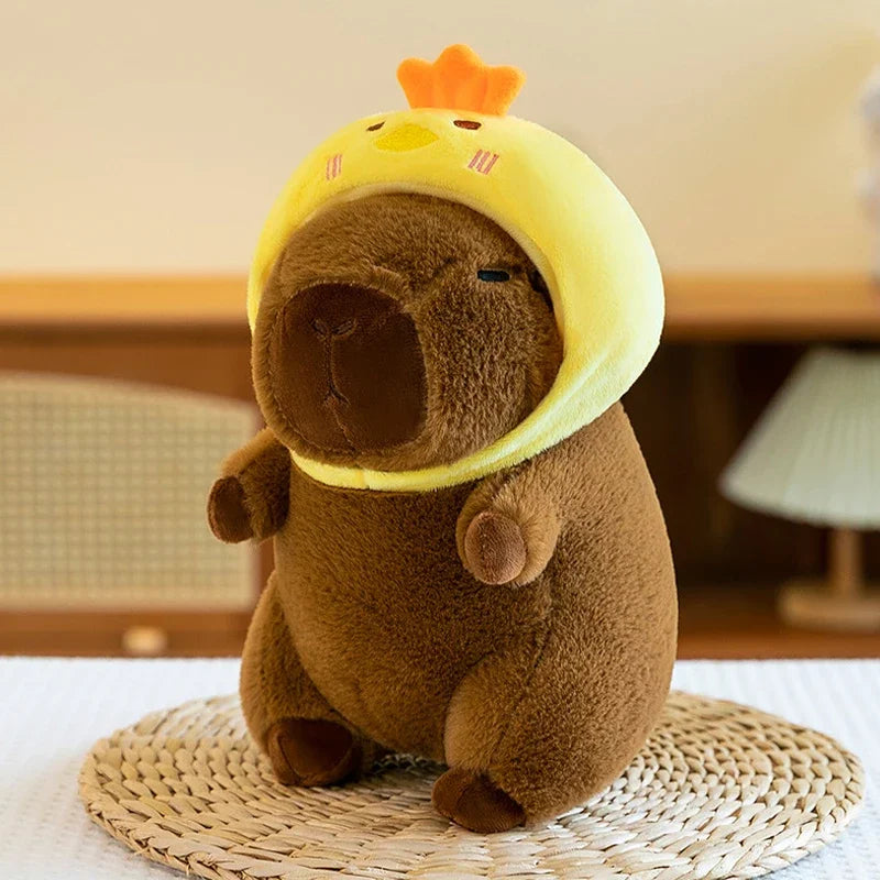 25cm Series Capybara Plush Simulation Capibara Anime Fluffty Toy Cute Doll Stuffed Animals Soft Doll Plush Christmas Gifts