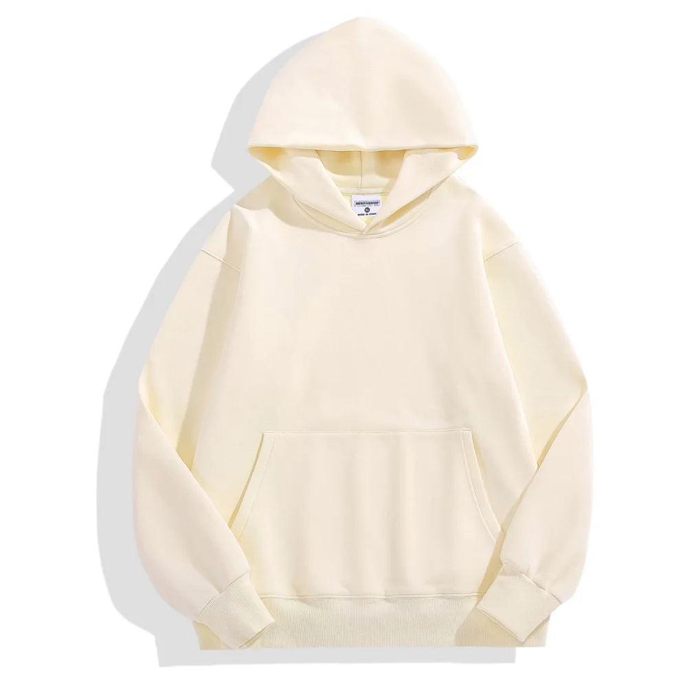 Men Thickened Tight Polar Fleece Pullover Hoodie Women Sweatshirt