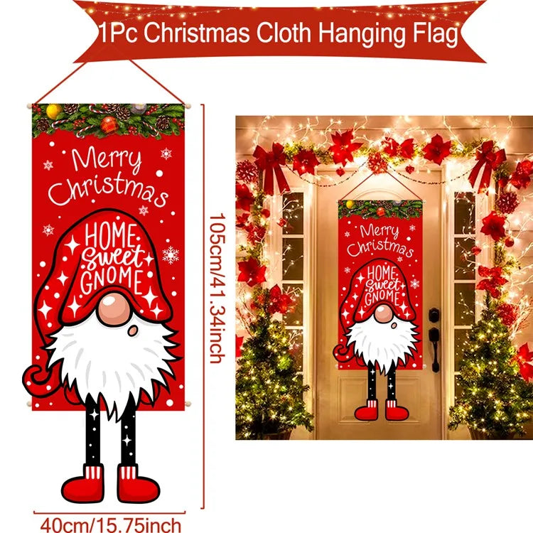 Christmas Hanging Flag Merry Christmas Decoration