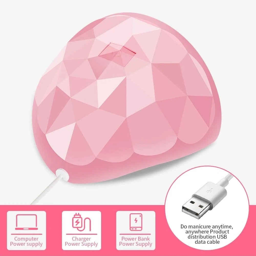 LULA Cabin UV LED Nail Gel Led Lamp for Nails Accessories Professional Material Nail Drying Lamp for All Manicure