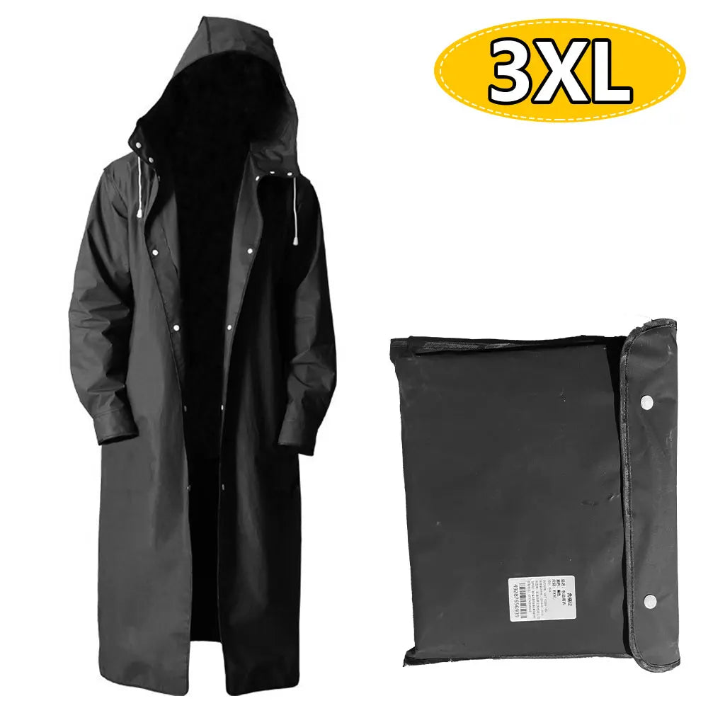 Raincoats for Adults Reusable, EVA Rain Ponchos Lightweight Rain Coat Waterproof Rain Gear for Men and Women