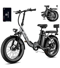 LUCKEEP C23 Folding Electric Bike 750W Motor 48V15Ah Removable Battery E Bike Unlock with NFC 20-inch Fat Tires Electric Bicycle