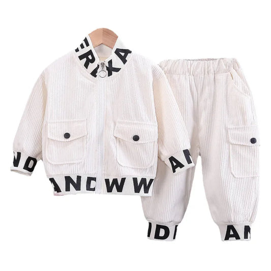 Children Fashion Jacket Pants 2Pcs/Sets Toddler