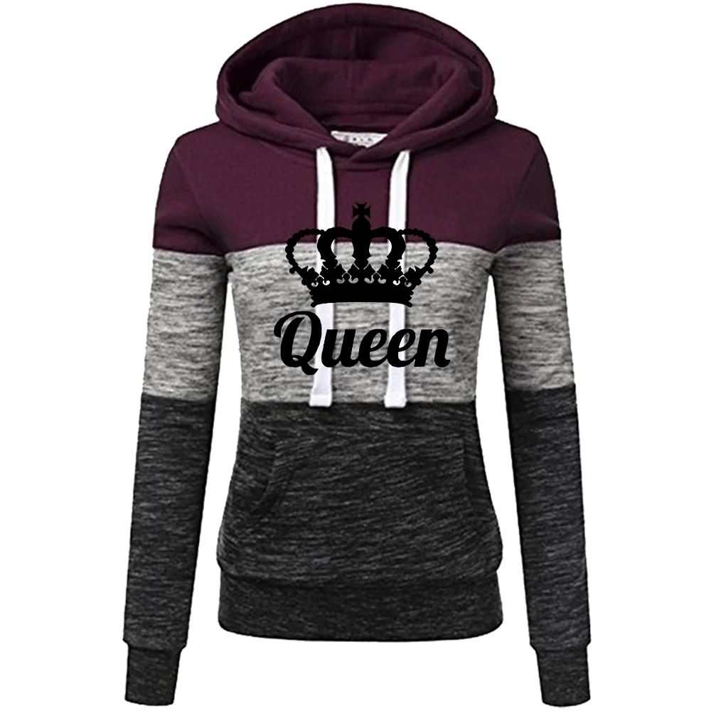 Women Queen Print Clothing Women's Sweatshirt Hoodies