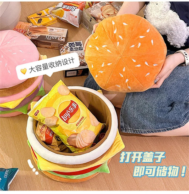 nordic Interior Hallway Living room hamburger Storage makeup stool luxury Footrest makeup low Shoe changing stool furniture