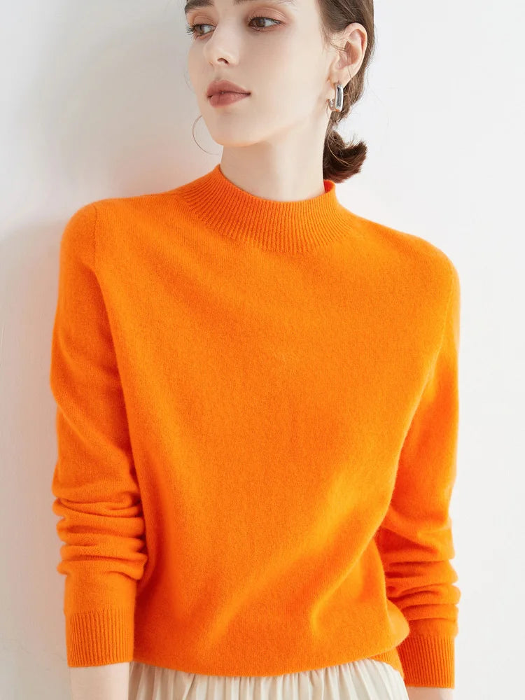 Women Casual Knitwear Female Clothing Basic Soft Tops