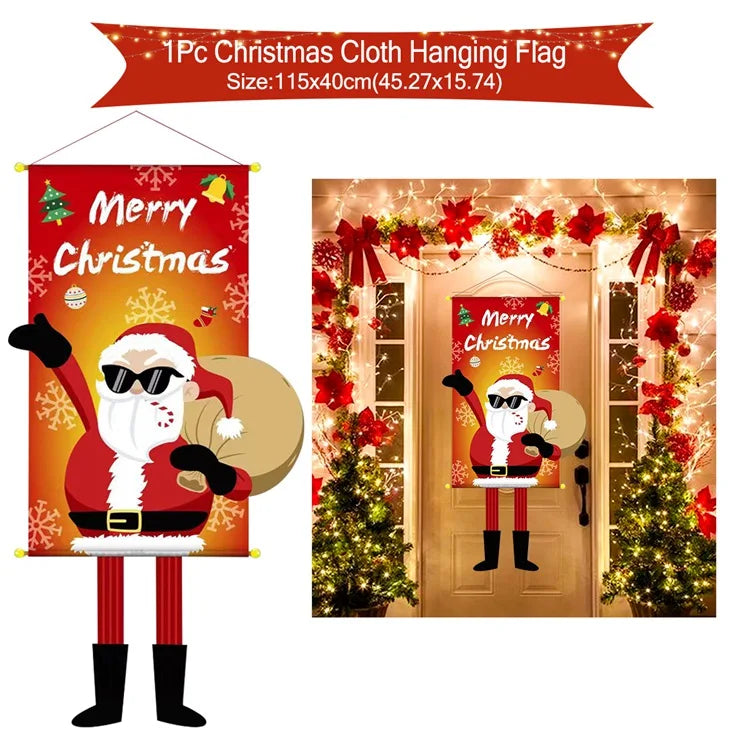 Christmas Hanging Flag Merry Christmas Decoration
