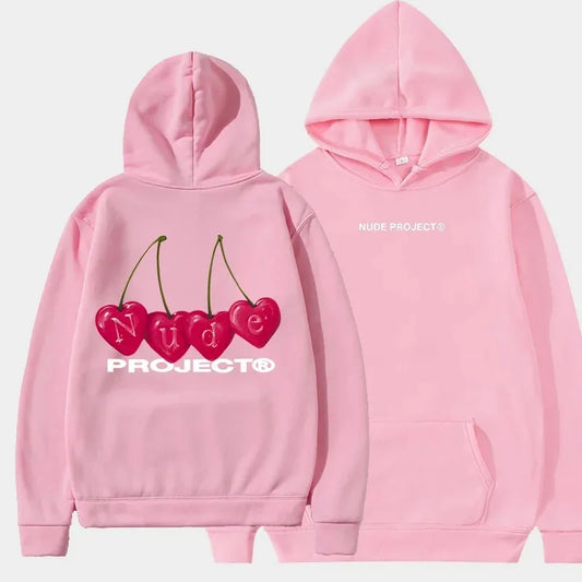Nude Project Women's Thin Hoodie, Brand Sweatshirts, Y2K Clo