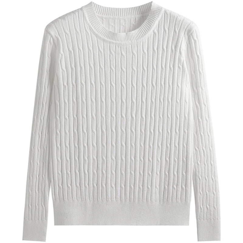 Women Cable-knit Thickening Sweater